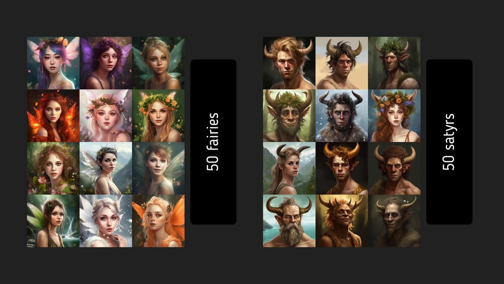 400 Fantasy Avatar Portraits SET 