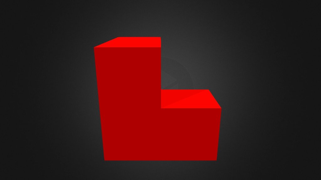 Red Puzzle Cube Part 