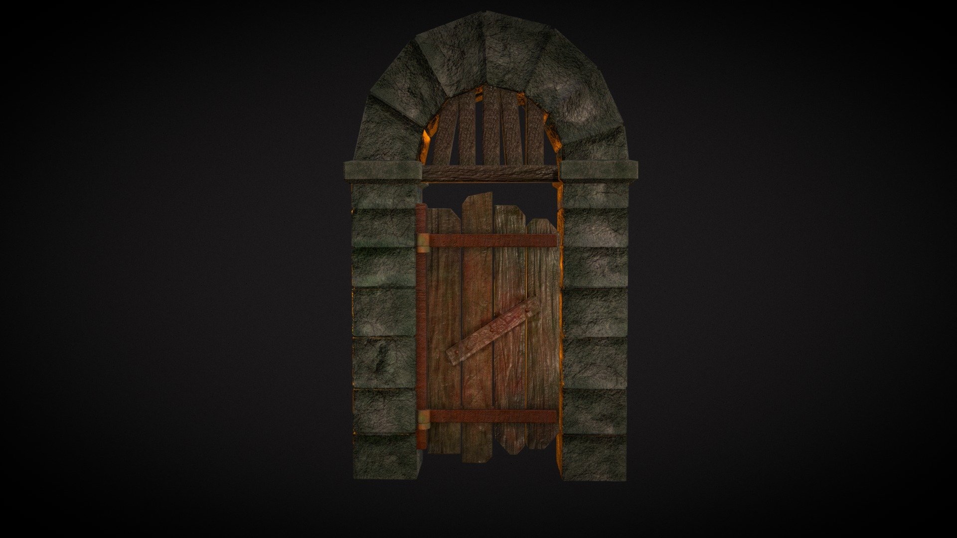 RUINED WOODEN DOOR 