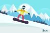 Graphic - Snowboarding Mountain 