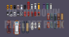 2D Top Down 180 Pixel Art Vehicles 