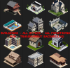 Buildings - Isometric view - PNG transparent 