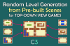 Random Level Generator Template for Top-Down View Games 