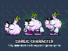 Garlic character game asset 