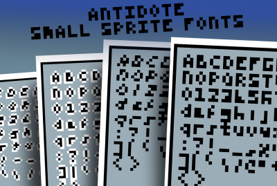 Antidote Small Pixel Sprite Font x4