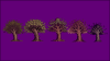 Trees Dark Pixel Art Pack 