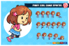 Pinky Girl Game Sprites 