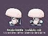 Animated mushroom character 