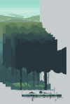 Pixel Art Mysterious Forest 