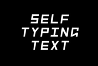 Self Typing Text