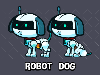 Robot dog animated game sprite