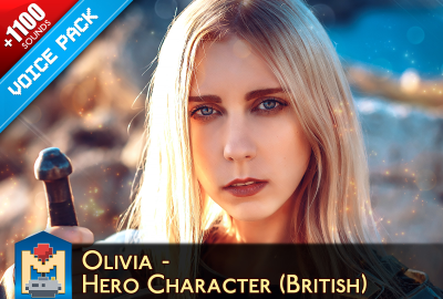 Olivia - British Hero Character Voice Pack