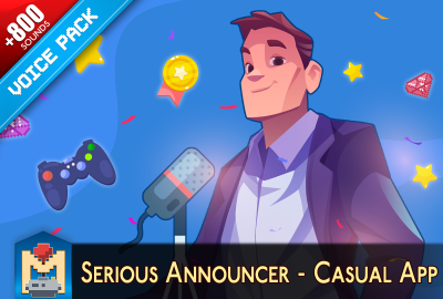 Casual App Serious Male Voice Announcer