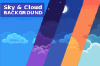 2D Pixel Art Backgrounds ( 10 Sky & Cloud ) 