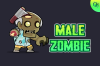 Male Zombie Character Sprites 03 