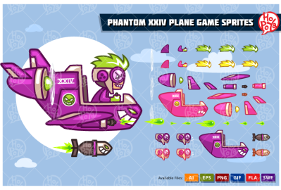 Phantom XXIV Plane Game Sprites