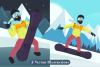 Graphic - Snowboarding Mountain