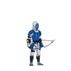 Blue hero character animation 