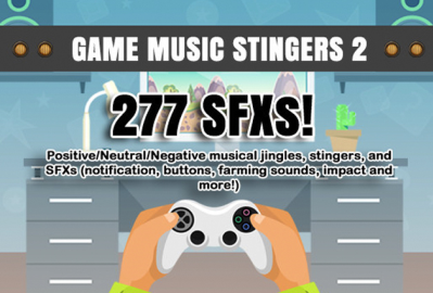 Game Music Stingers and UI SFX Pack 2