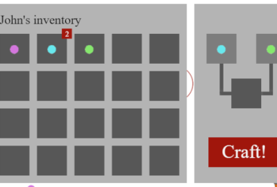 Inventory with crafting