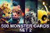 500 monster pictures images cards - Set 2