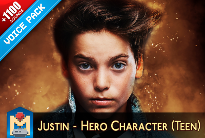 Justin - Teen Hero Character Voice Pack