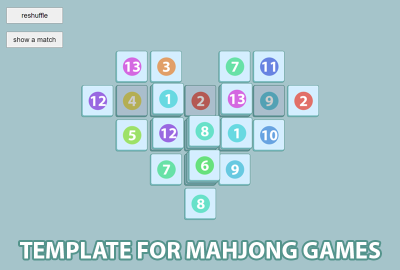 Template for mahjong classic games