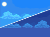 2D Pixel Art Backgrounds ( 10 Sky & Cloud ) 