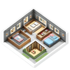 94 Inside buildings views - Isometric view - PNG transparent - 2048x2048 