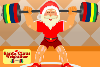 Santa Claus Weightlifter Sport Game 