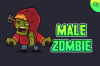 Male Zombie Character Sprites 04 