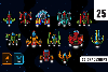 25 spaceships 