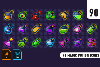 90 Magic potion Icons 