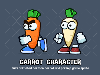 Animated carrot and parsnip game sprites