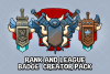 Game rank and league badge creator mega pack