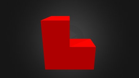 Red Puzzle Cube Part